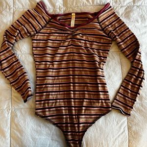 Free people multi colored body suit